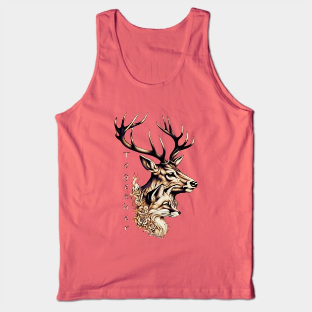 Stag & Vixen Together Tank Top by Vixen Games